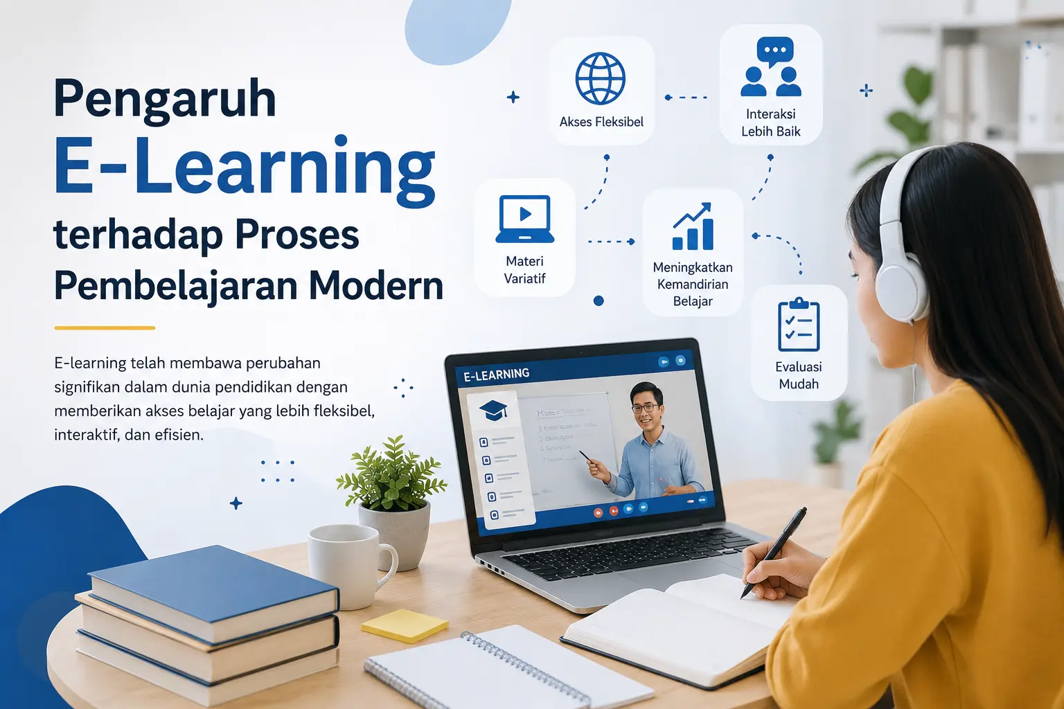 Pengaruh e-learning terhadap proses pembelajaran modern